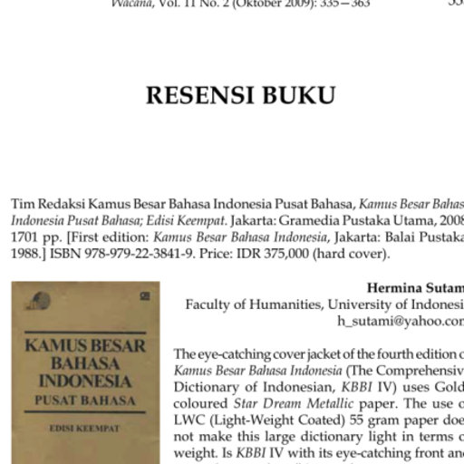 Hermina Sutami University Of Indonesia Depok Ui Linguistics