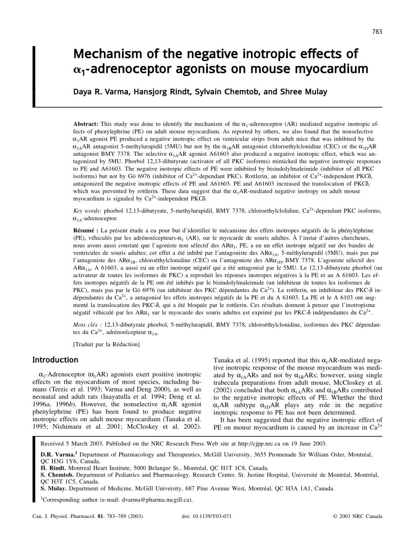 PDF) Mechanism of the negative inotropic effect of naringin in mouse heart., [Mecanismo del efecto inotrópico negativo de la naringina en el corazón de  ratón]