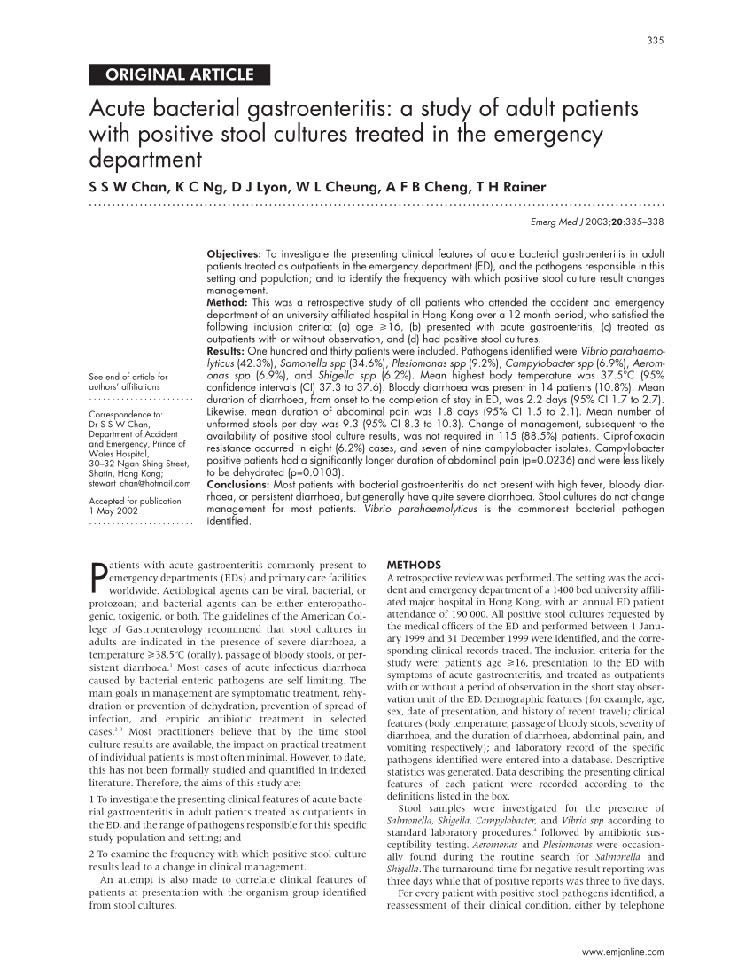 case study about acute gastroenteritis