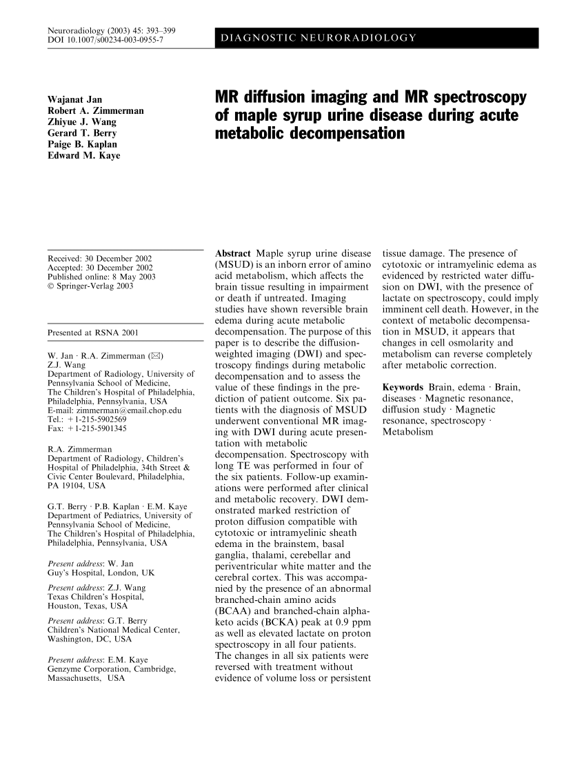 maple syrup urine disease metabolic pathway