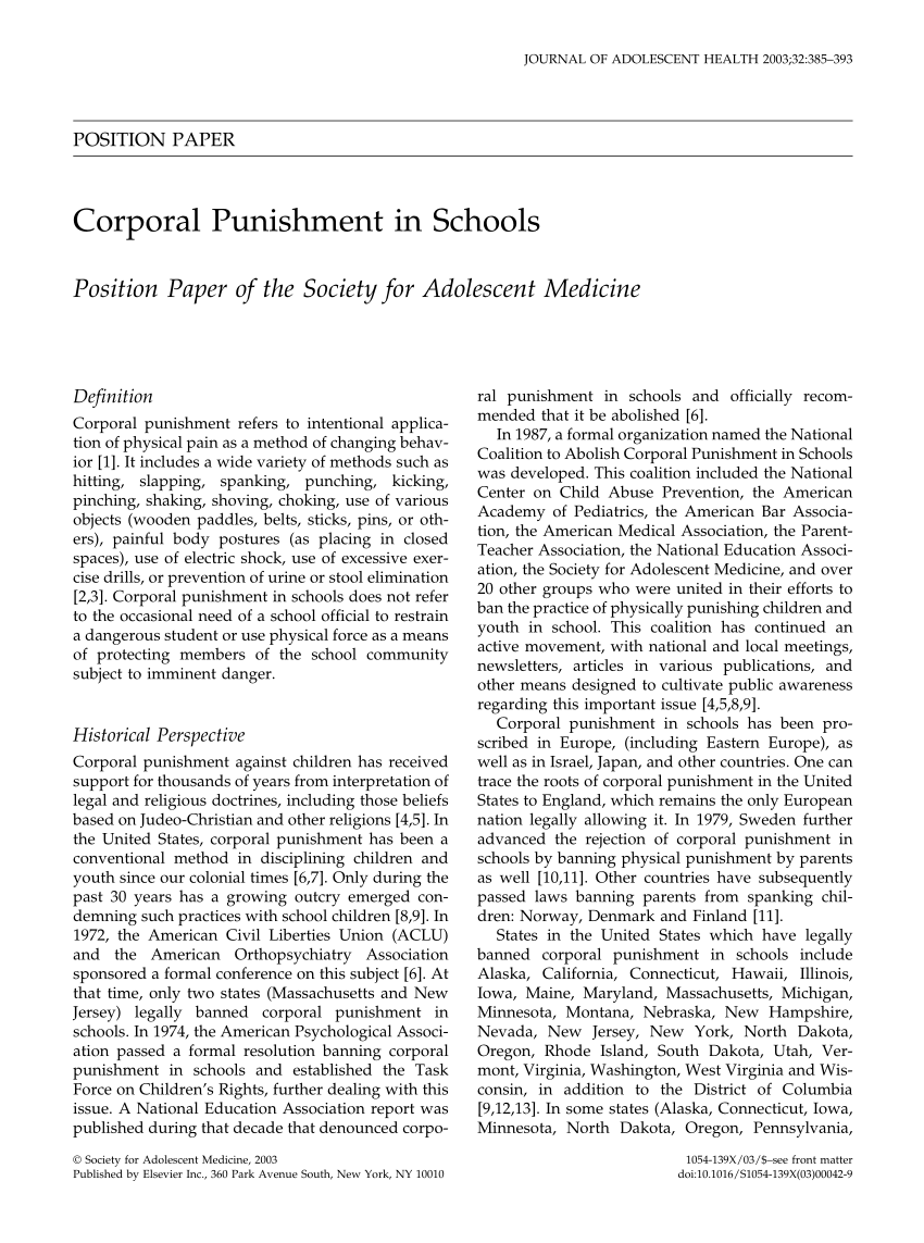 Corporal Punishment Essay Examples - Free Research Papers on blogger.com