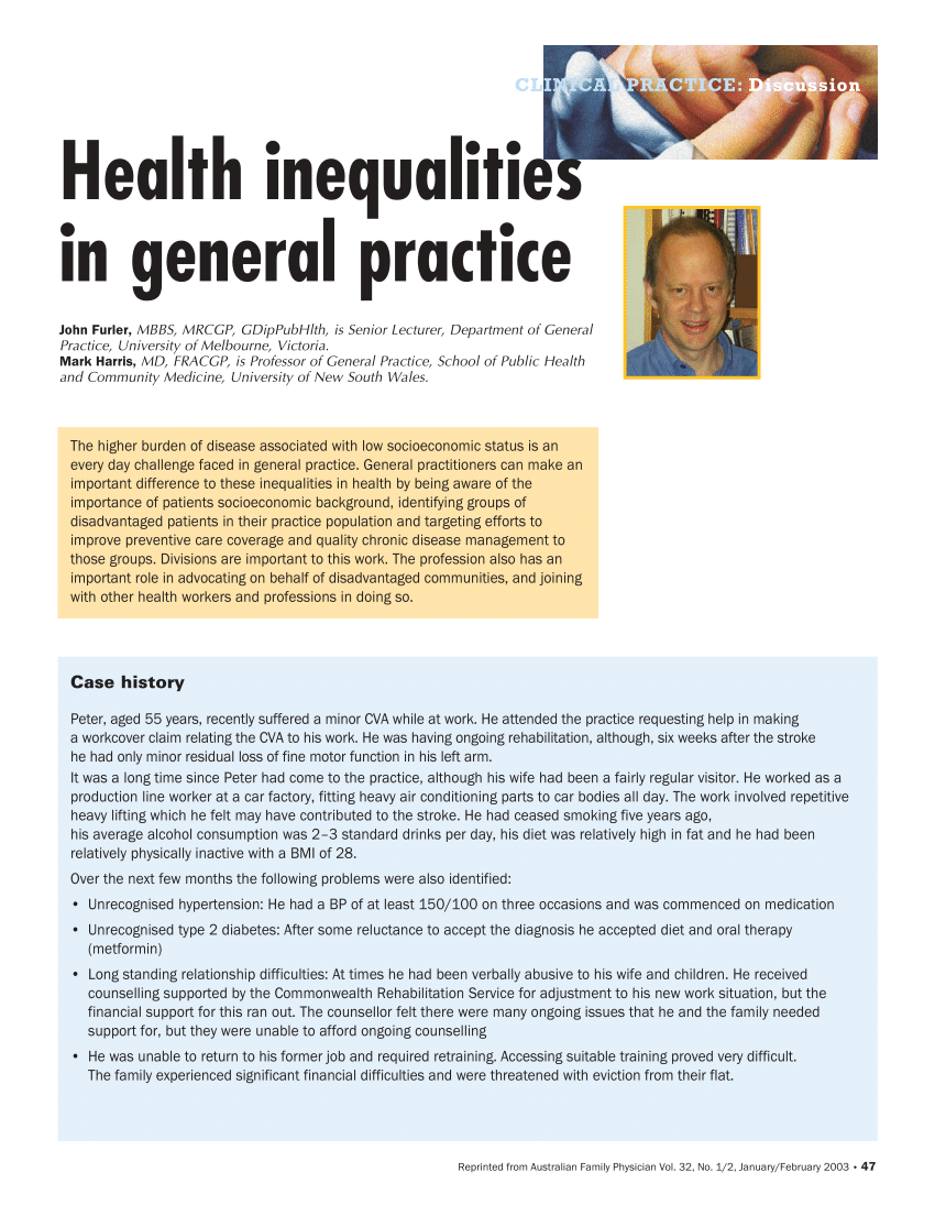 health care inequality research paper