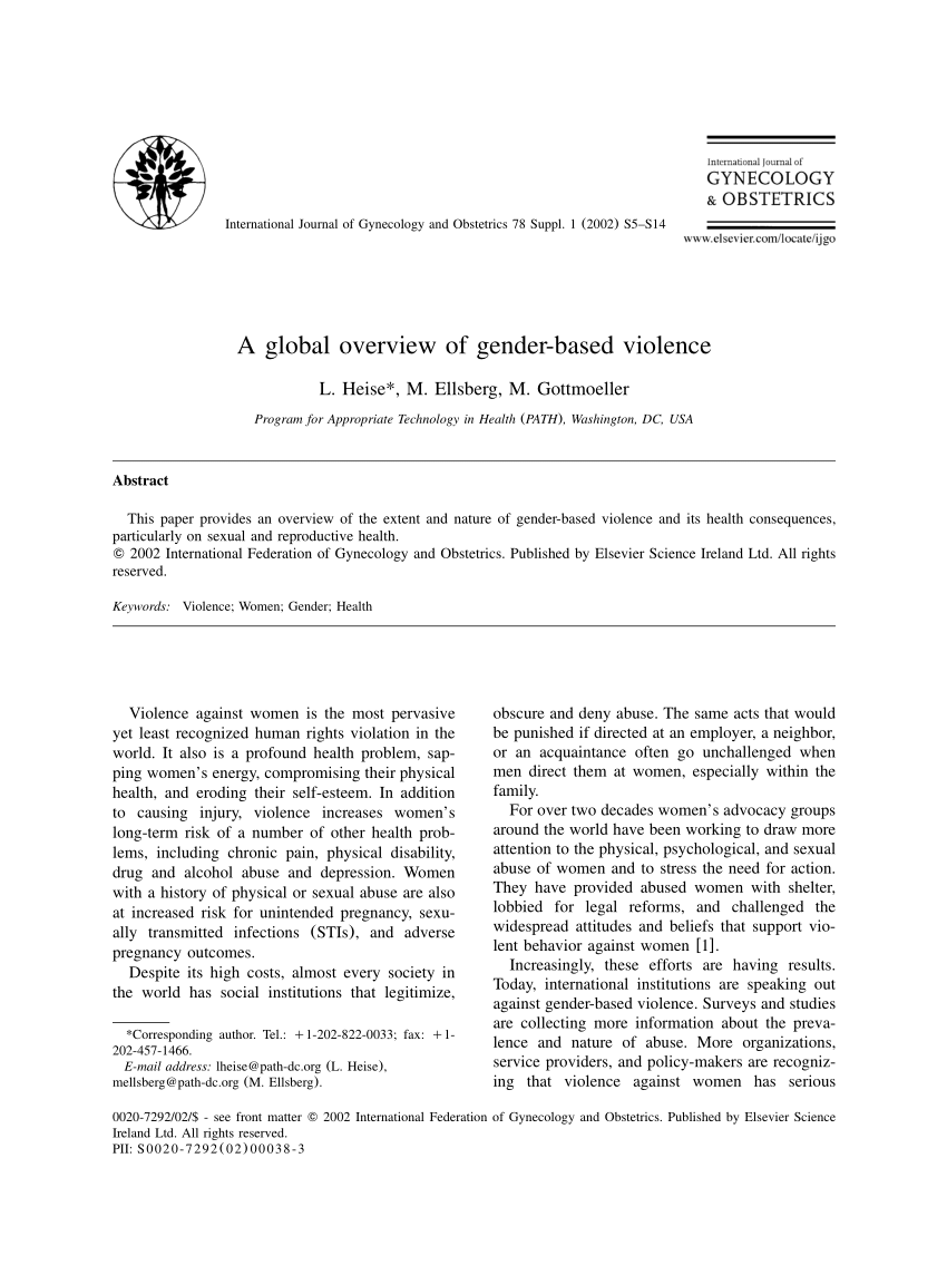 qualitative research paper on gender based violence pdf