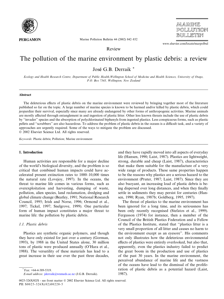 thesis on environmental pollution pdf