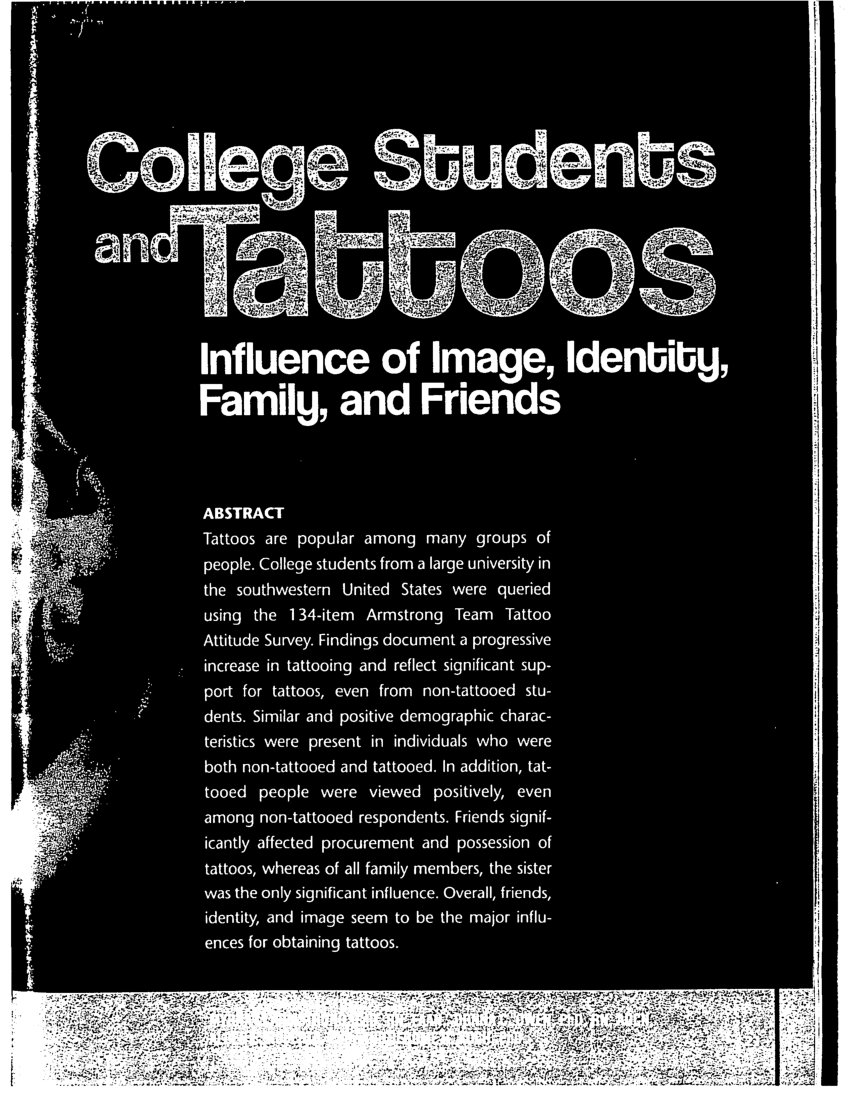 Faith-centered Tattoos Are Analyzed in Study of University Students, Media  and Public Relations