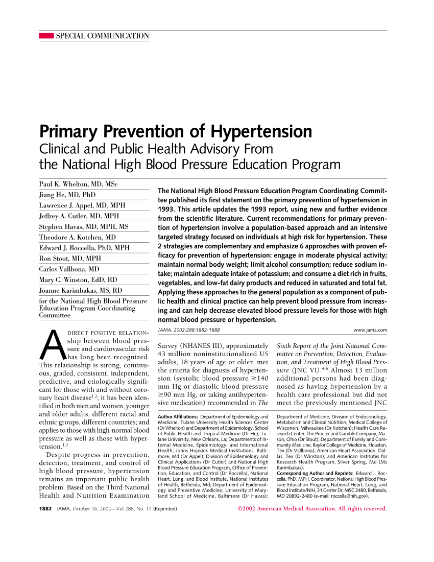 research article about hypertension