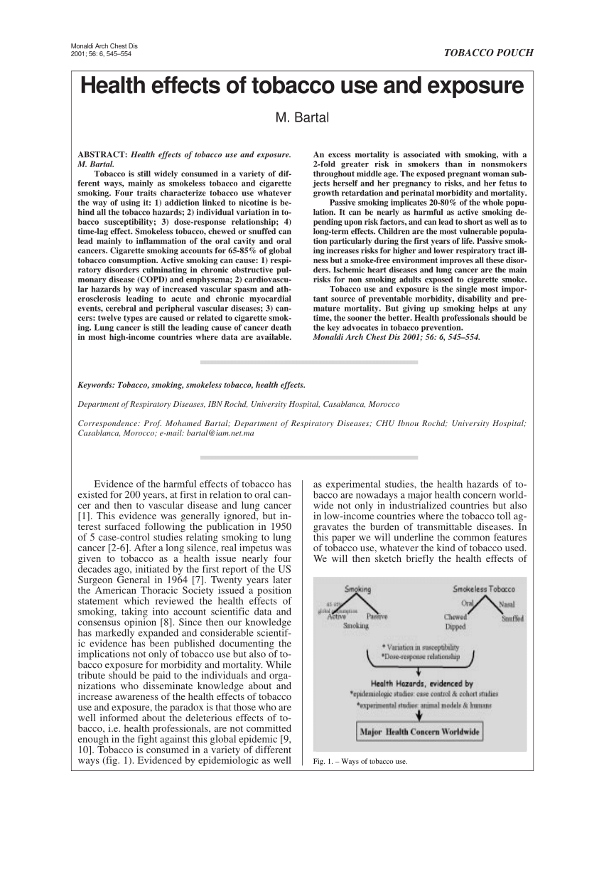 thesis about smoking pdf