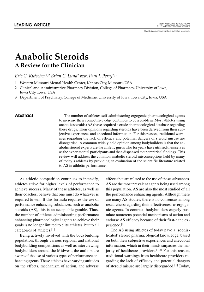 steroids research paper topics