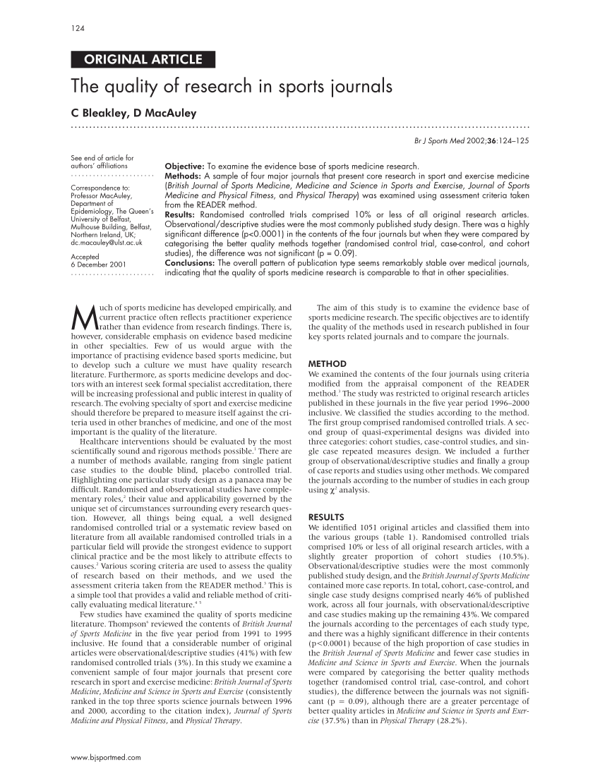 sports research paper pdf