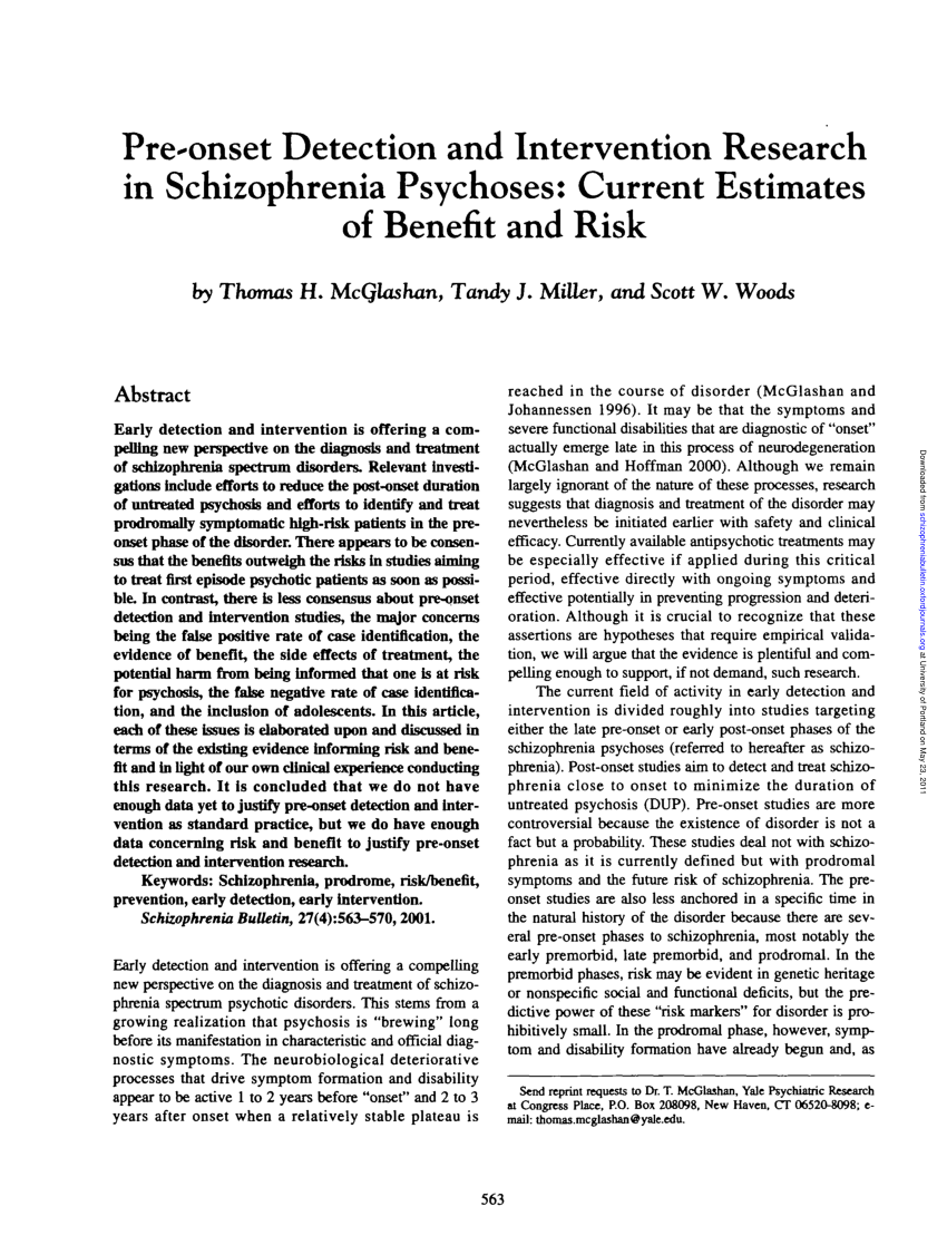 current research in schizophrenia
