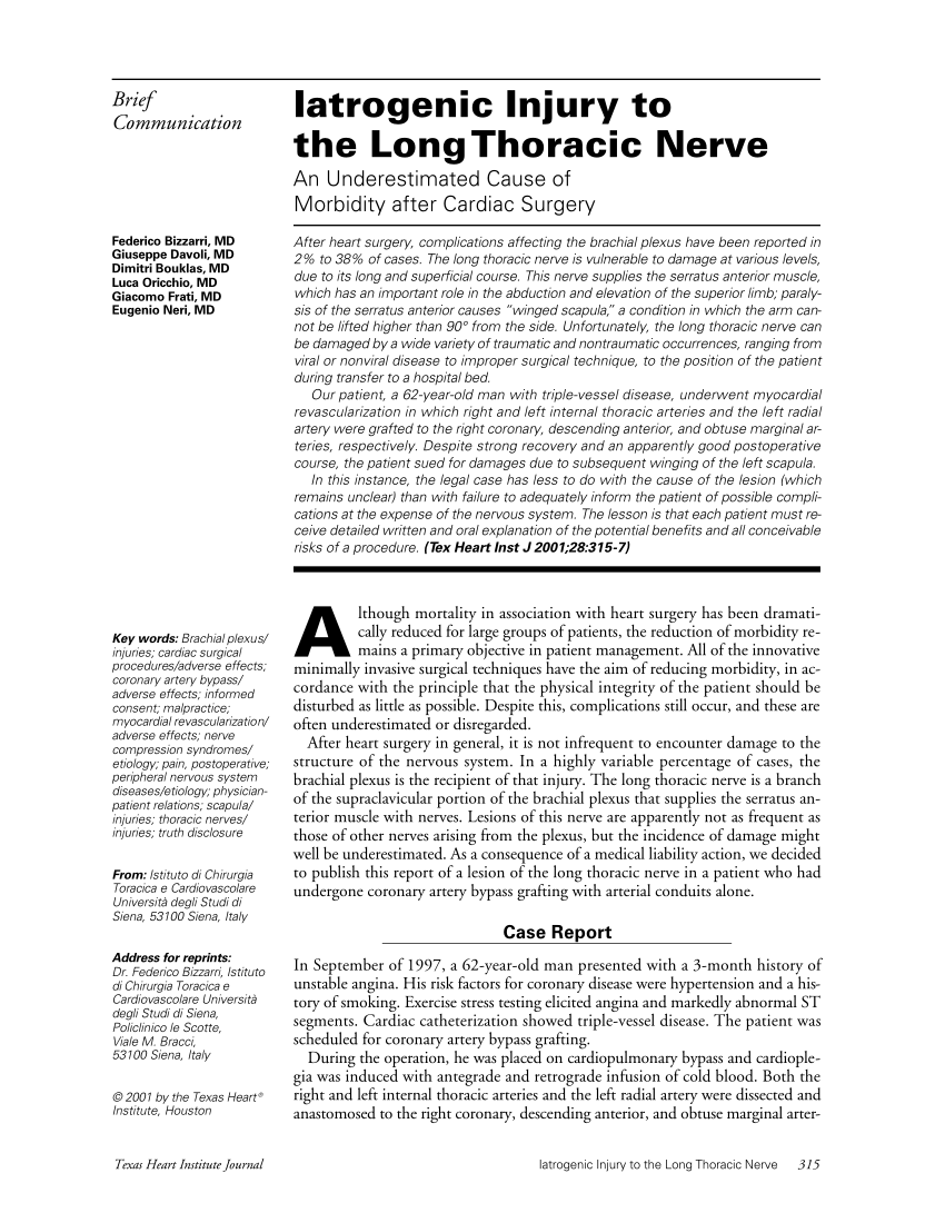 Thoracic Nerve Compression Harris County, TX
