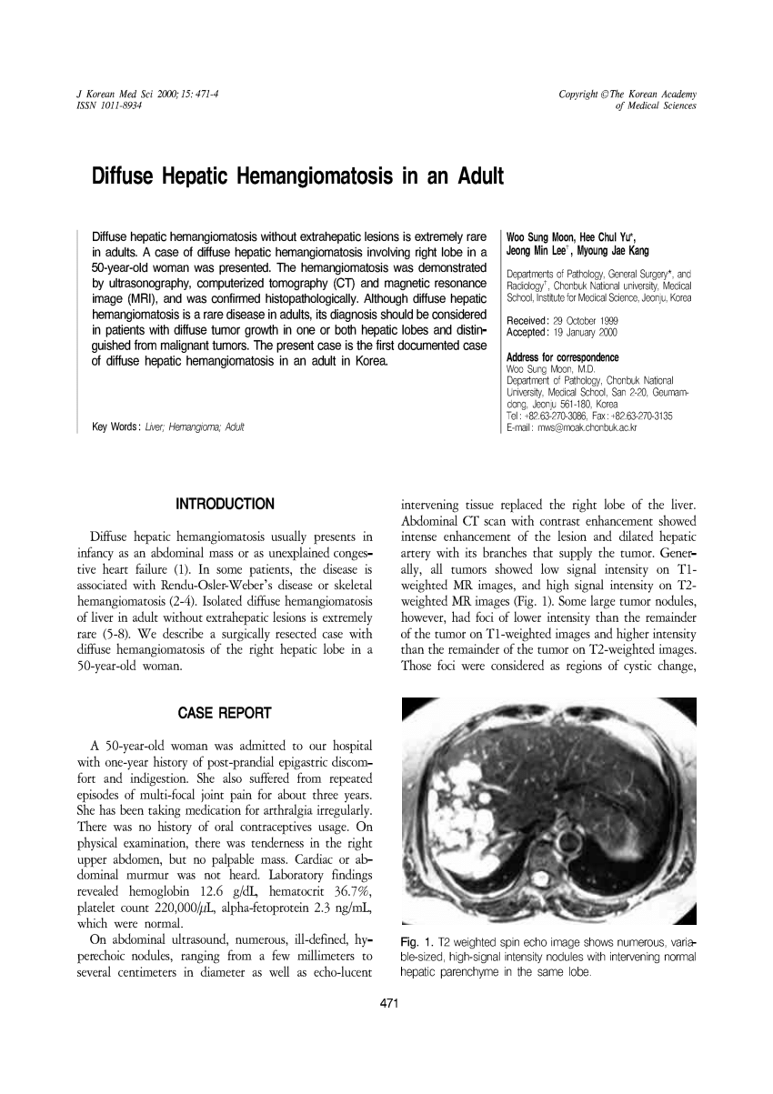 Progressive Development Of Diffuse Liver Hemangiomatosis