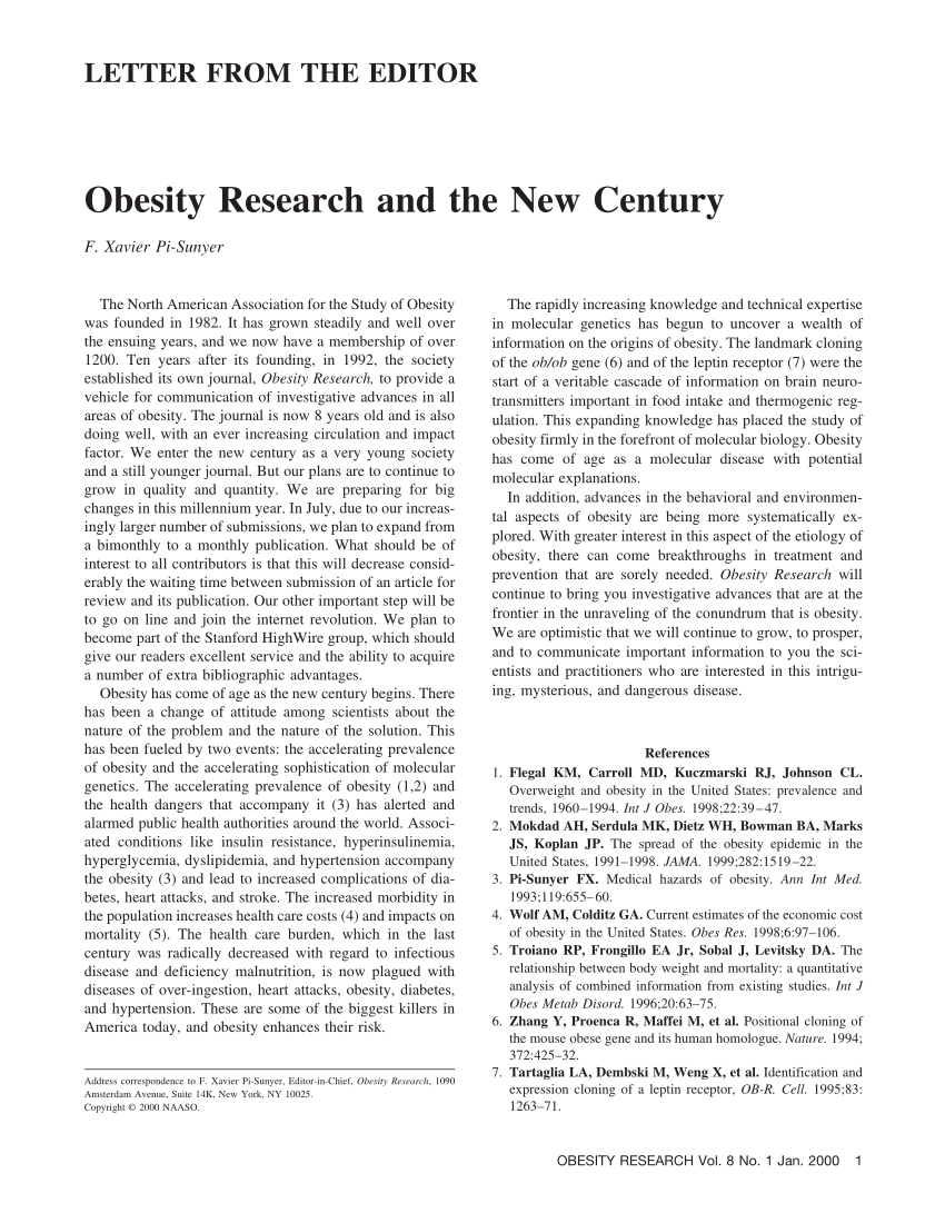 thesis obesity research paper