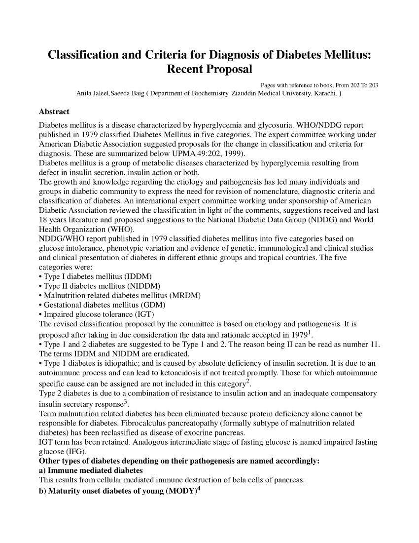 diabetes research proposal pdf