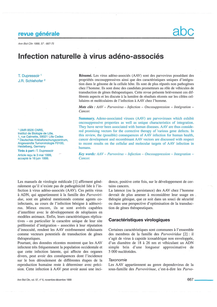 (PDF) Adeno-associated virus (AAV) vectors in cancer gene 