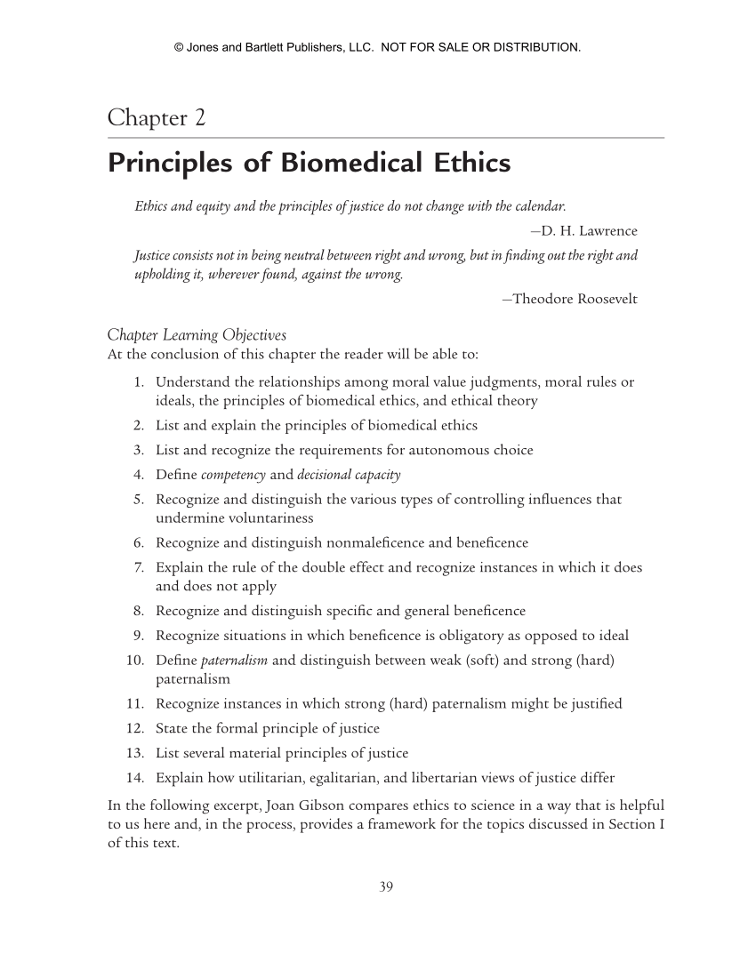 (PDF) Principles of biomedical ethics