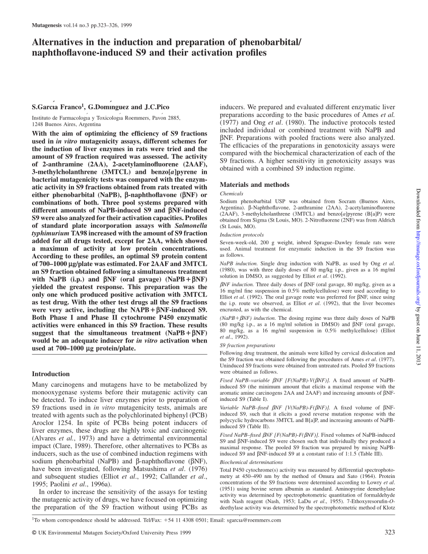 Shilling ice cream extinction PDF) Alternatives in the induction and preparation of phenobarbital/naphthoflavone-induced  S9 and their activation profiles