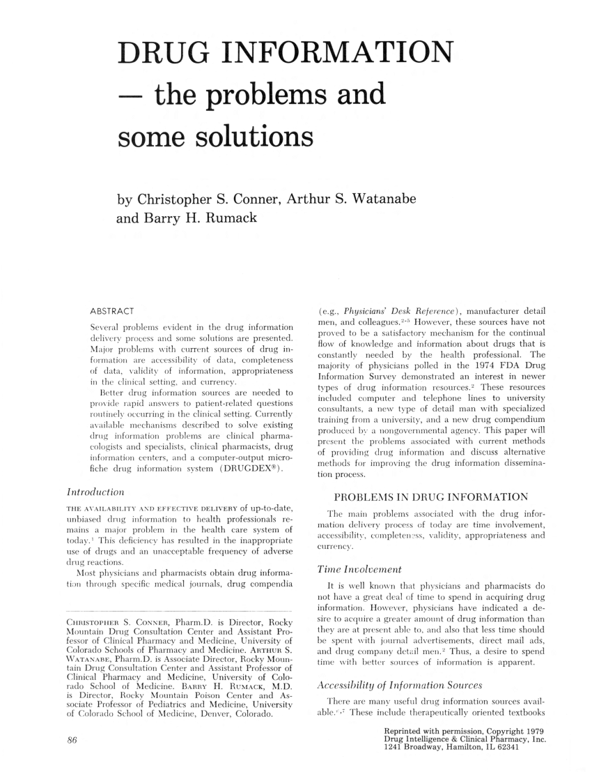 pdf-drug-information-the-problems-and-some-solutions