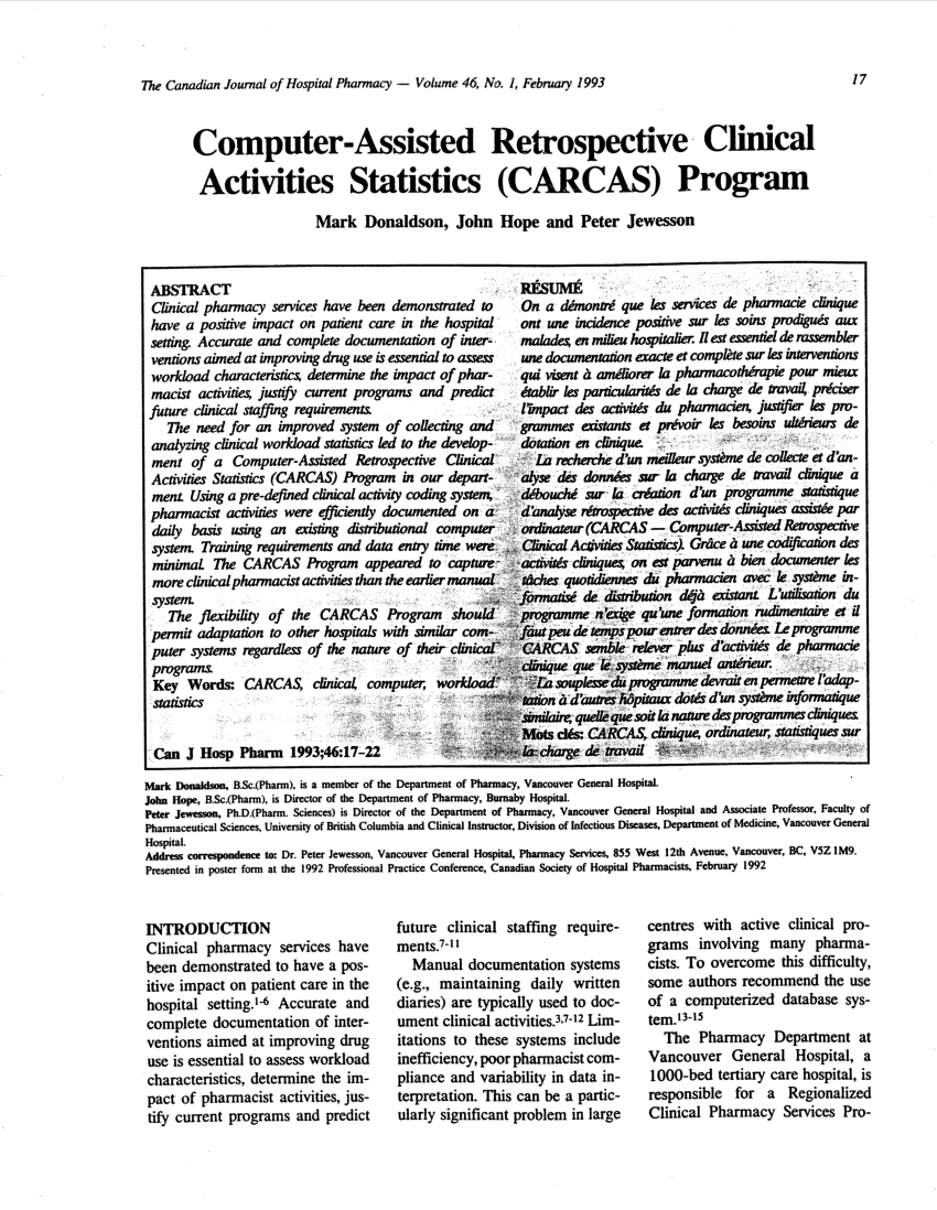 PDF) Computer-Assisted Retrospective Clinical Activities.