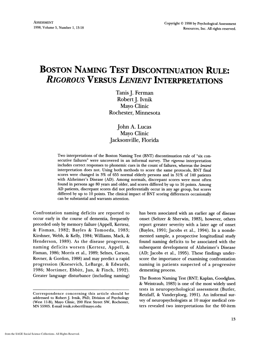 Boston Naming Test with Latencies (BNT-L) - Page 167 - UNT Digital Library