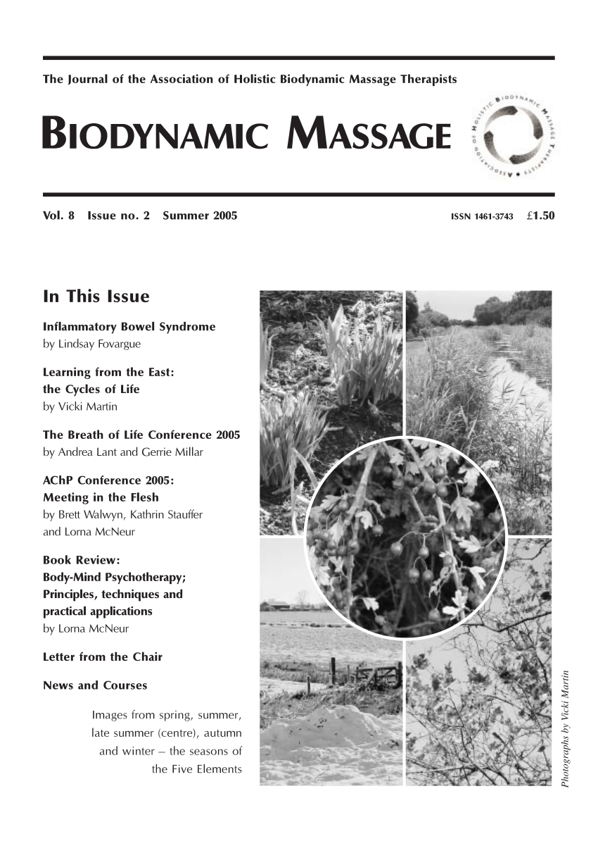 Pdf Biodynamic Massage