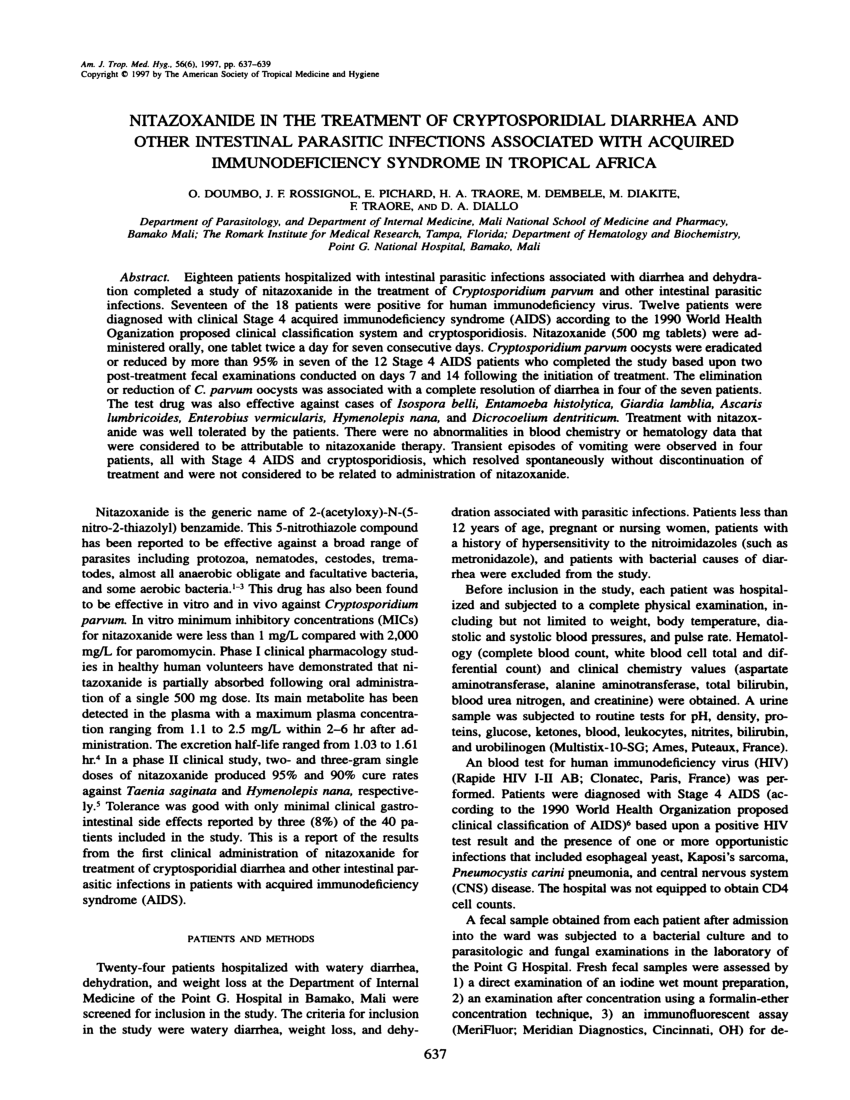 enterobius vermicularis nitazoxanid)
