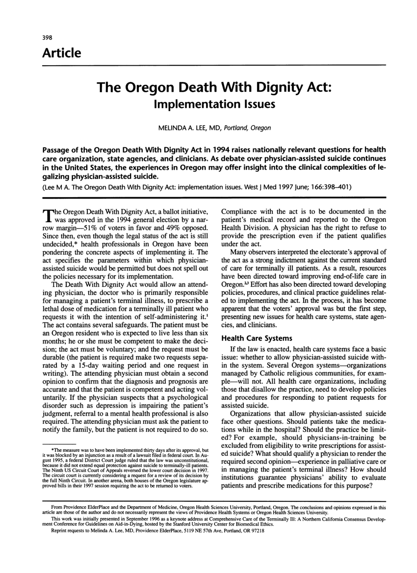 pdf-the-oregon-death-with-dignity-act-implementation-issues