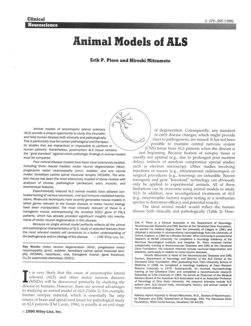 animal model dissertation