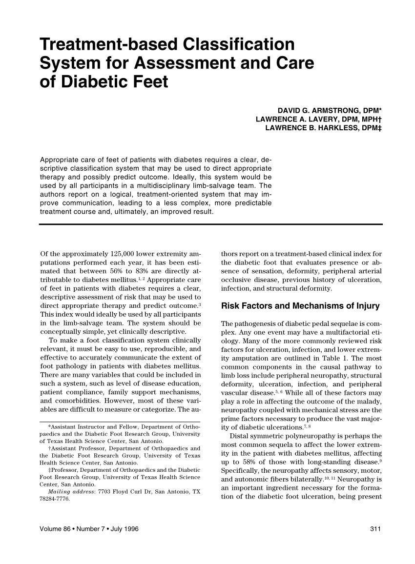 diabetic foot thesis topics