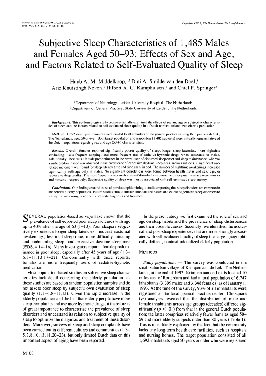 The Increasing Importance of Quality Sleep as We Age