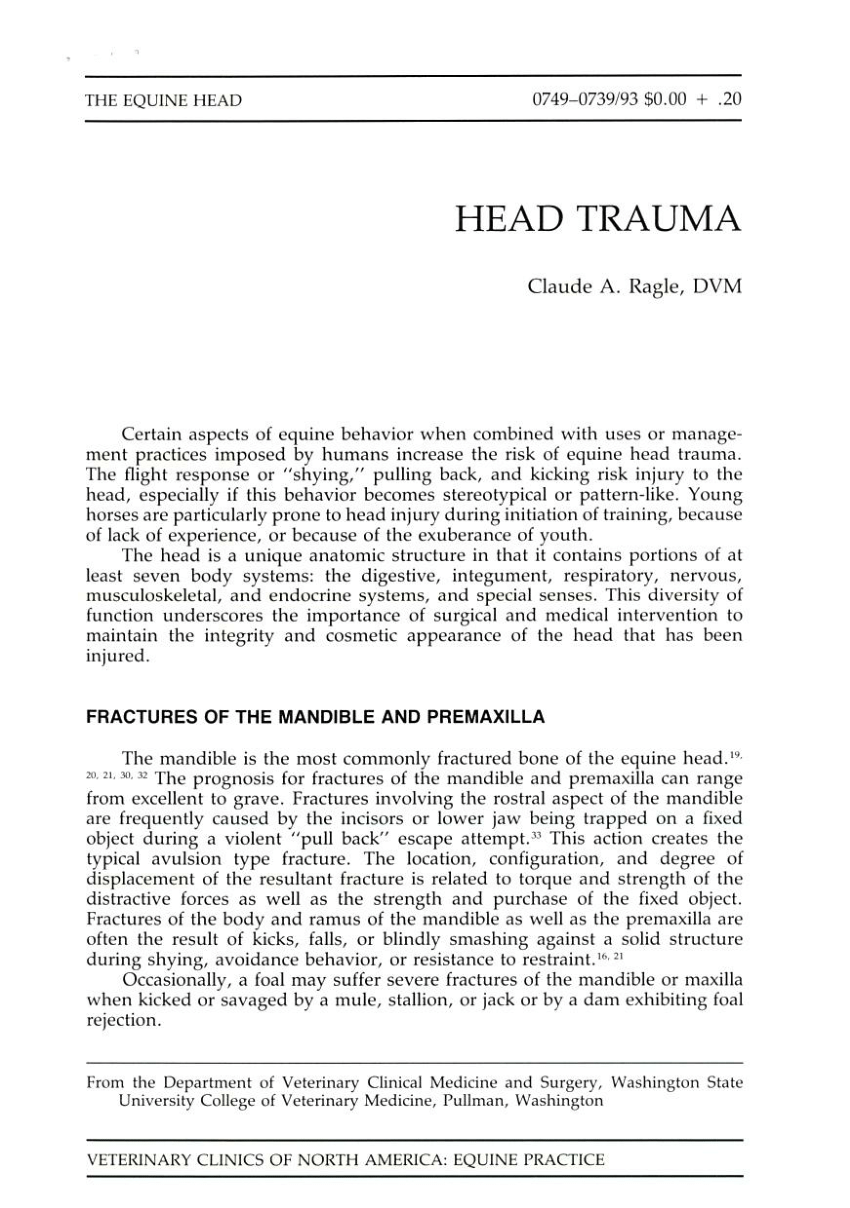 nursing research articles on head trauma