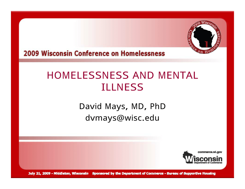 research on homelessness and mental illness