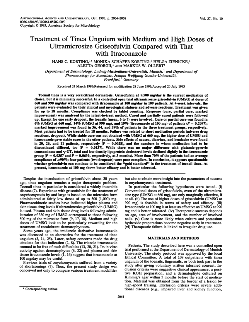 Tinea Unguium Treatment