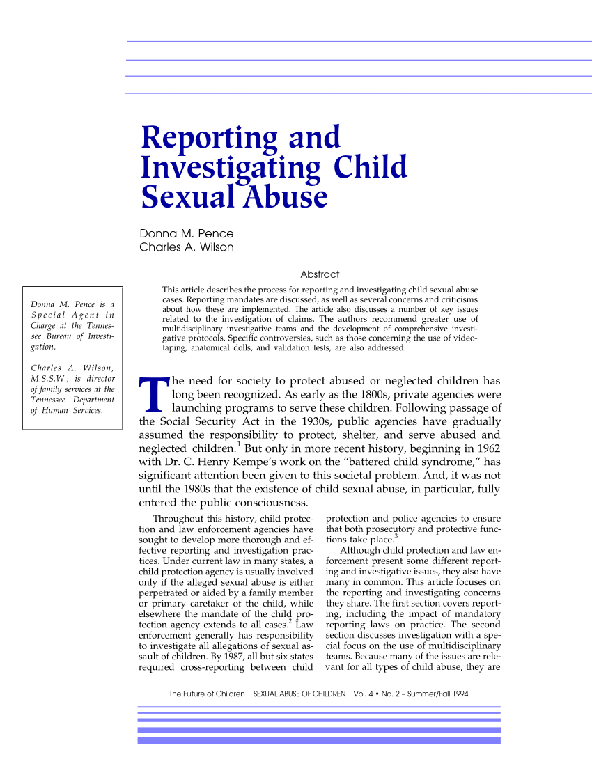 essay about sexual abuse