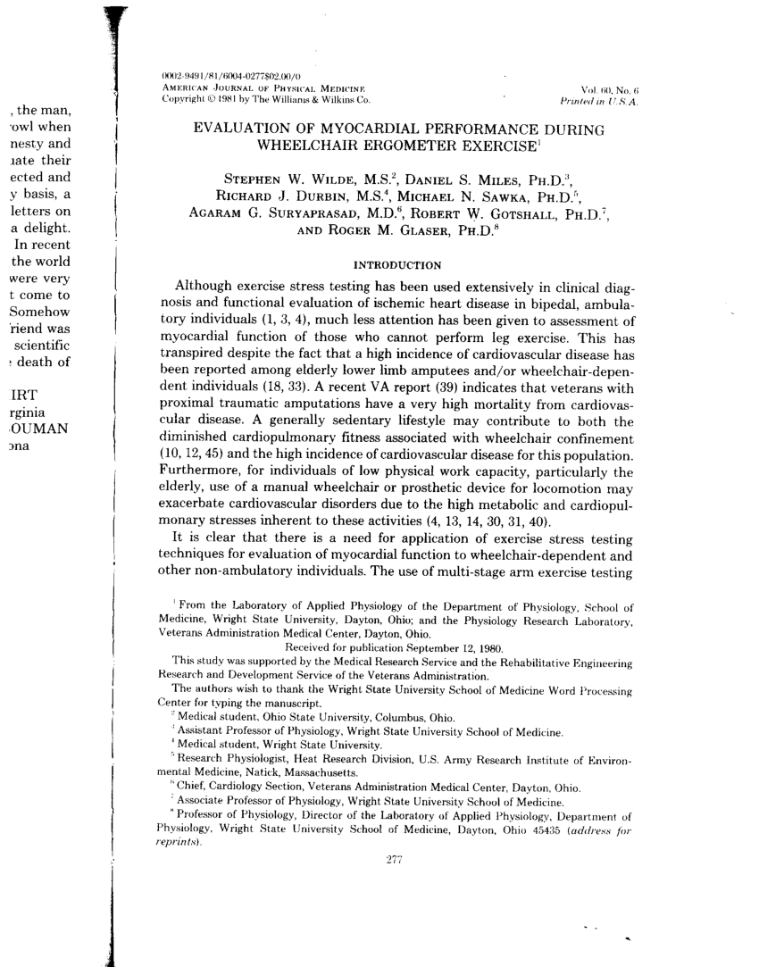 Arm Exercise Training For Wheelchair Users Academic Article