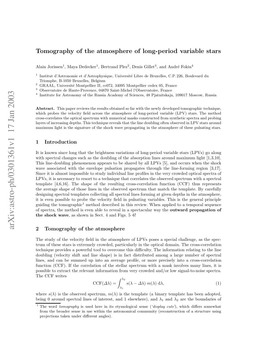 pdf-tomography-of-the-atmosphere-of-long-period-variable-stars