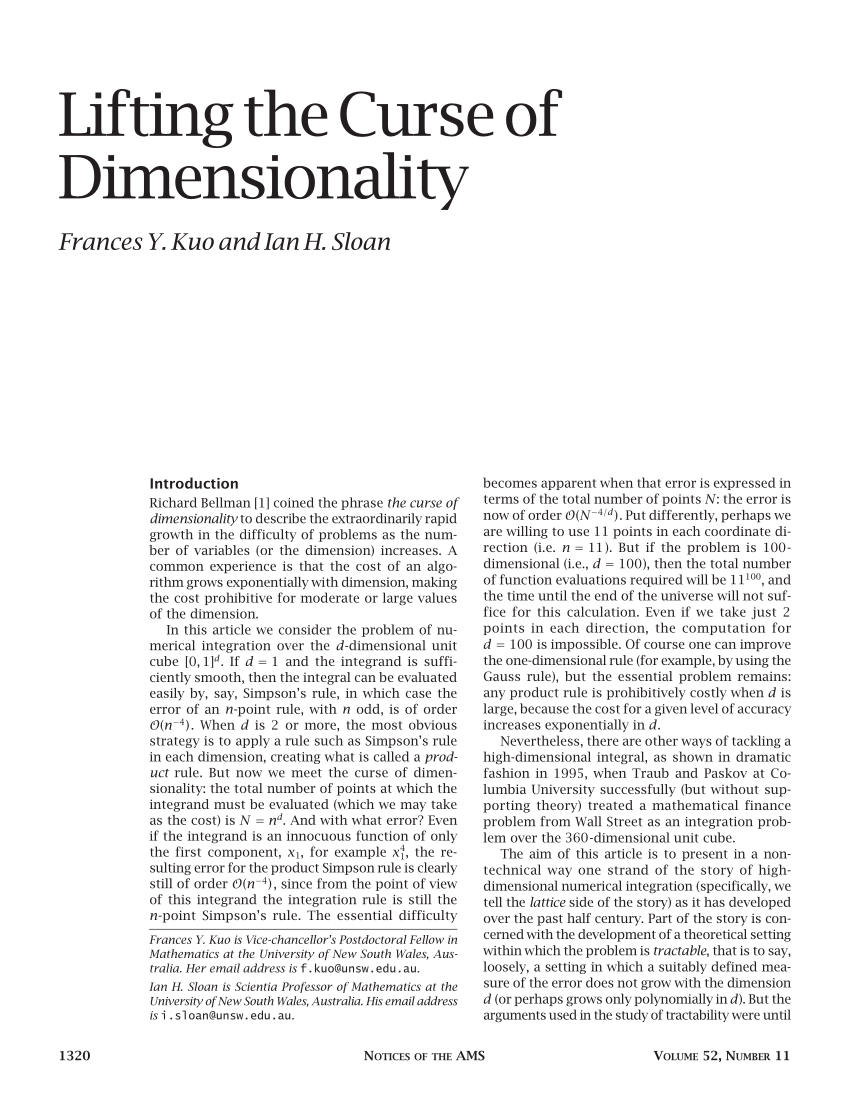 Curse of Dimensionality - Shiksha Online