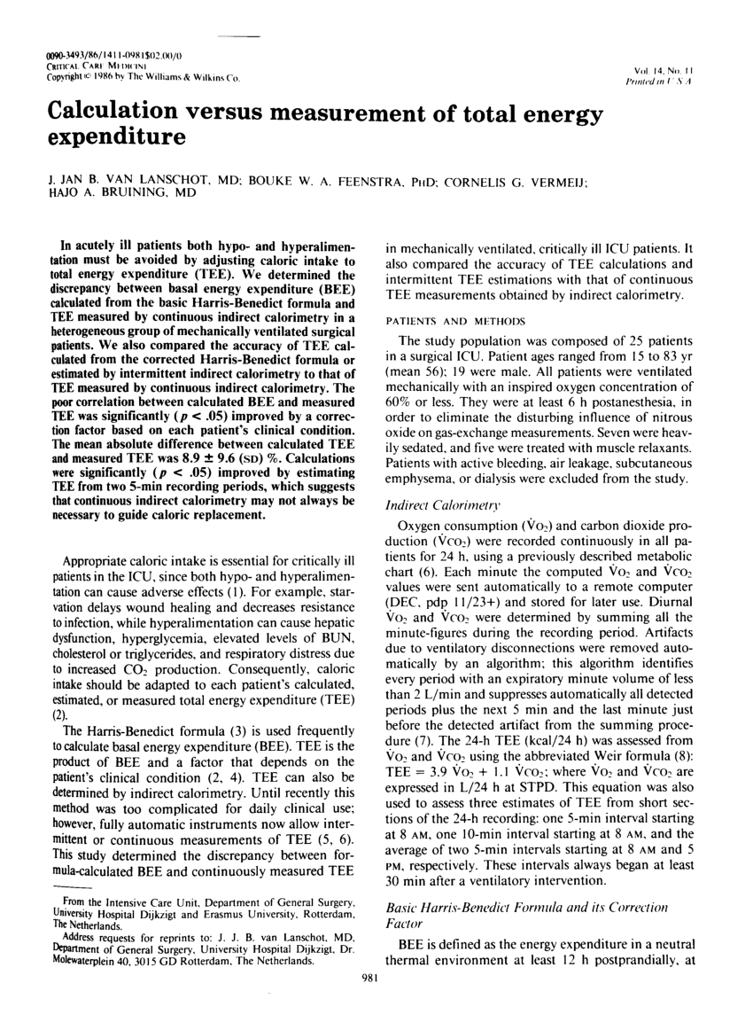 pdf-calculation-versus-measurement-of-total-energy-expenditure