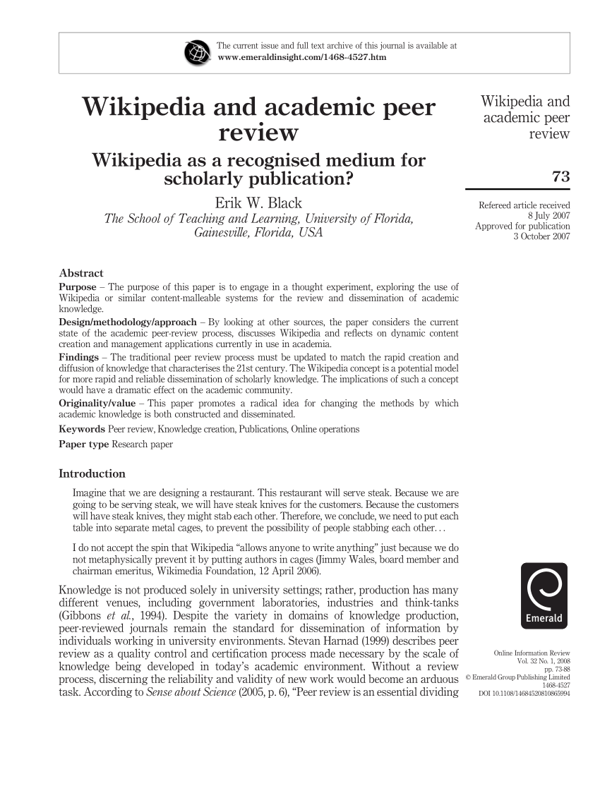 case study about wikipedia