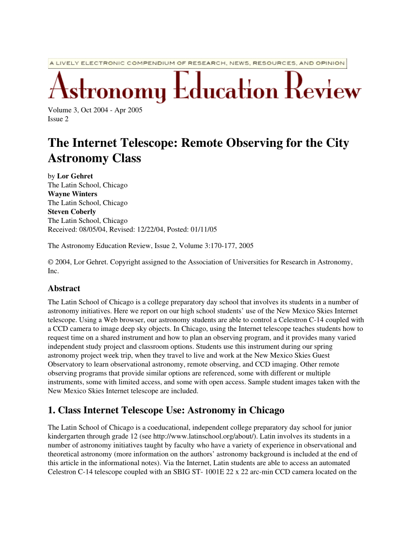 internet telescope