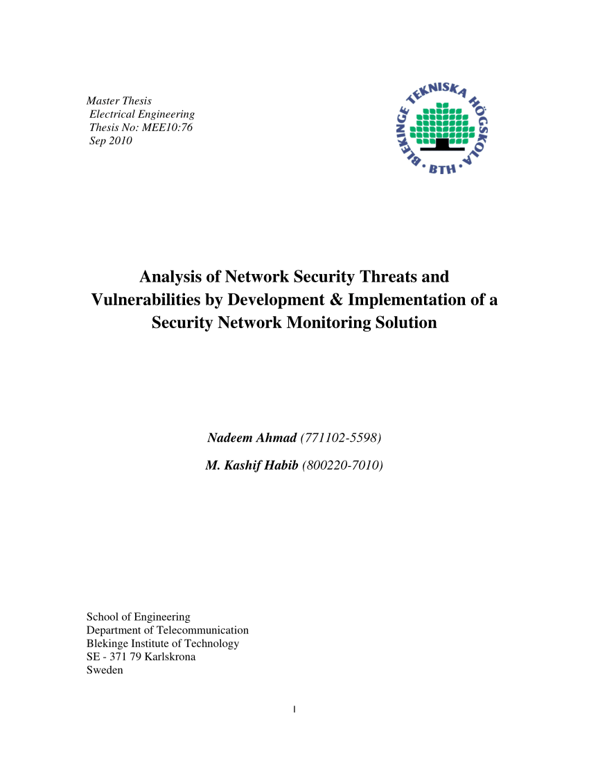 research papers of network security
