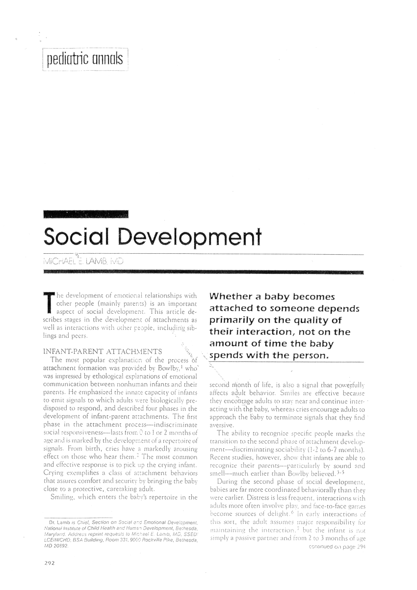 social development research paper