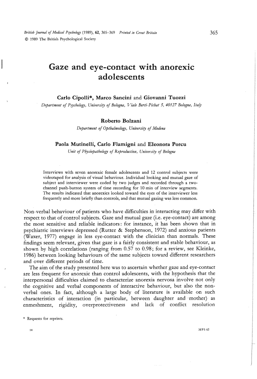 Gaze and Eye Contact Research, PDF