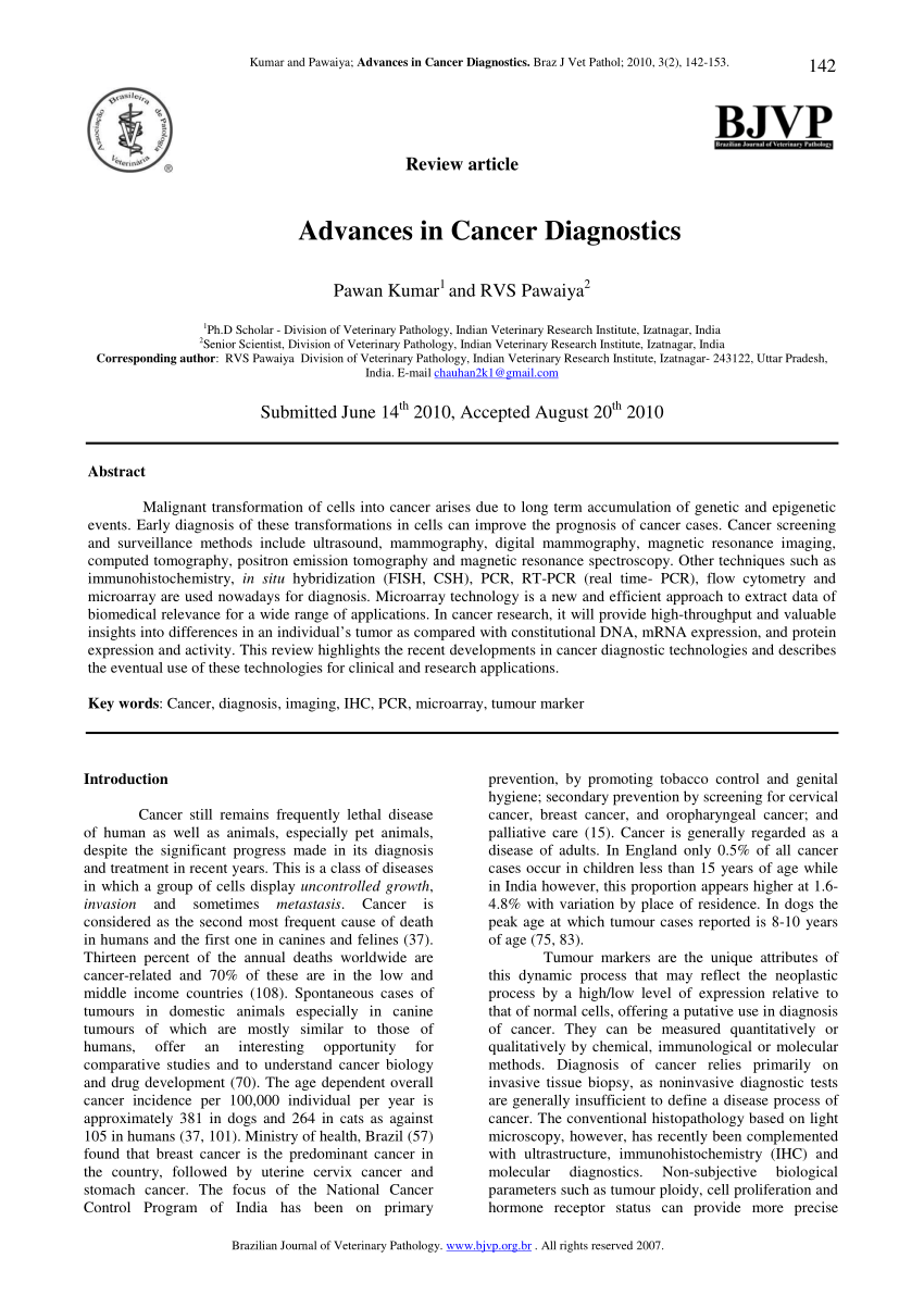 cancer diagnosis thesis