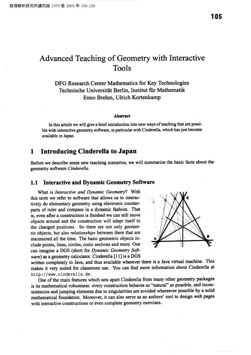 Geometry Teaching In Wireless Classroom Environments Using - 