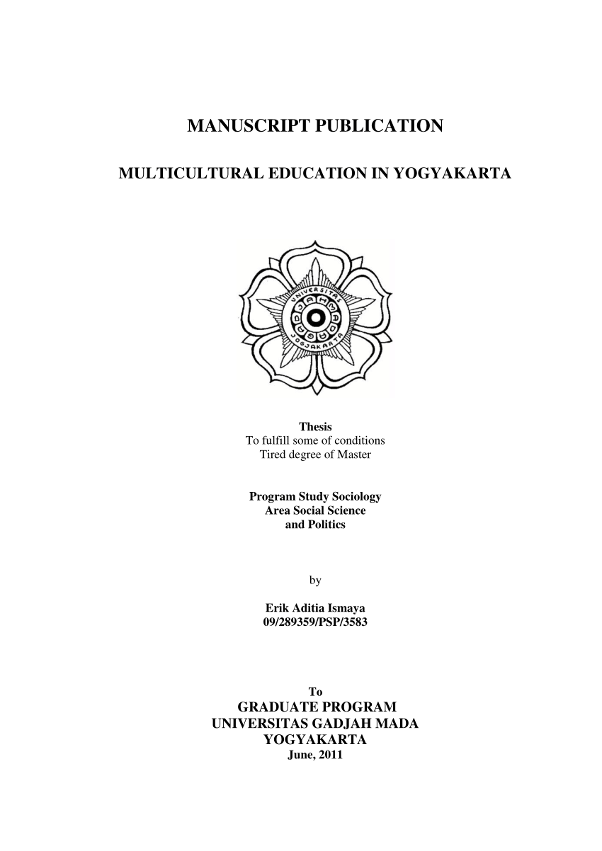 Pdf Multicultural Education In Yogyakarta