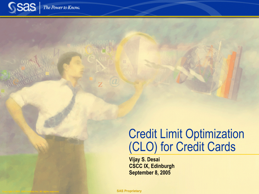 (PDF) Credit Limit Optimization (CLO) for Credit Cards