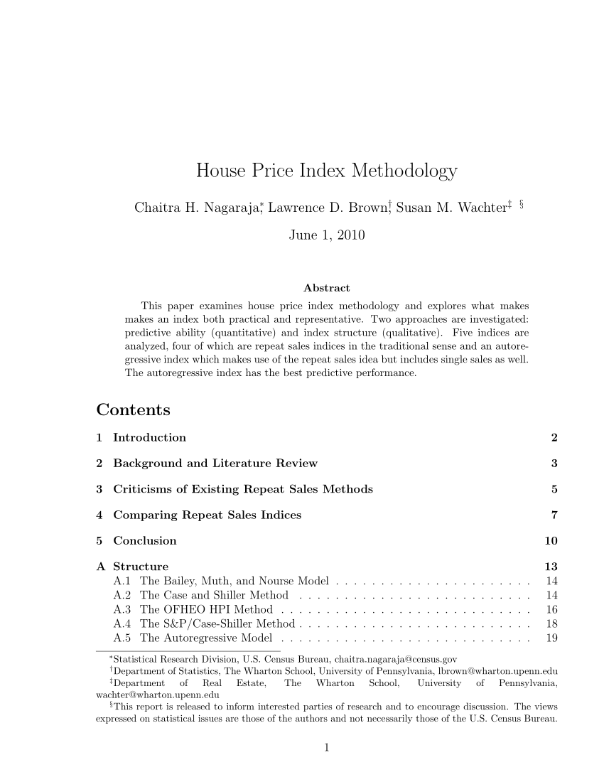 house prices research paper
