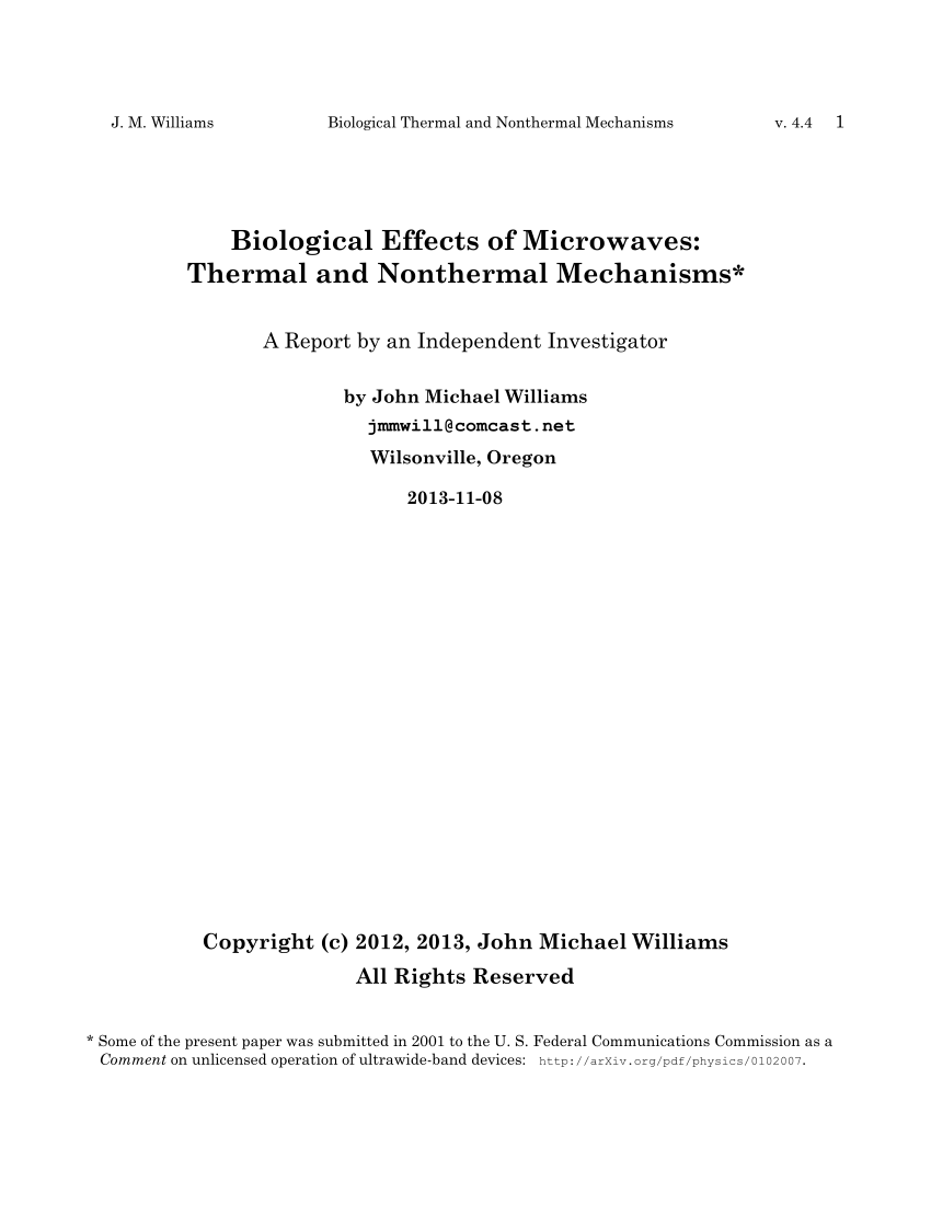 The biological evolution effects of microwaves