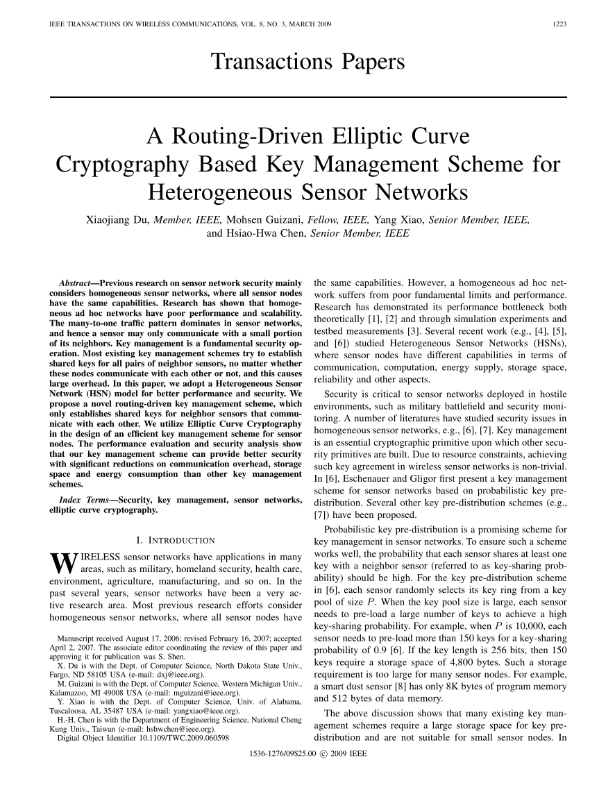 research paper elliptic cryptography